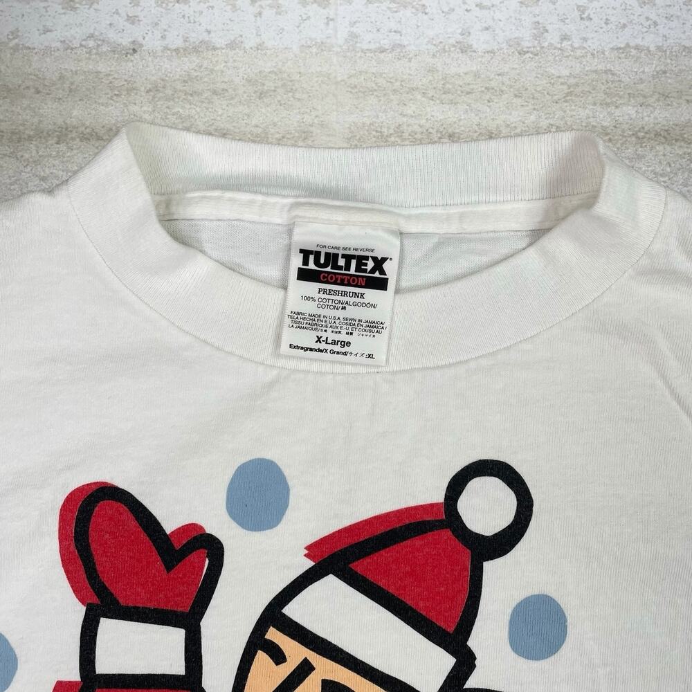 Vintage 90s USPS Stamps Shirt Mens XL Christmas White Cotton Short Sleeve - Picture 4 of 4